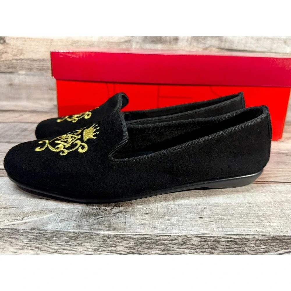 Aerosoles Betunia Black‎ Suede Women Loafer Flats Size 5M